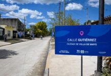 Malvinas: inauguraron la pavimentación de la calle Gutiérrez, una obra clave para la conectividad de Villa de Mayo