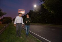 San Isidro: el Municipio renovó más de 300 luminarias LED en las colectoras de Panamericana