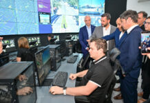 Escobar: Sujarchuk y Kicillof recorrieron el Centro de Monitoreo ampliado y presentaron nuevos patrulleros