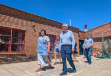 Tigre: Zamora supervisó la ampliación del Jardín de Infantes N° 935 en Troncos del Talar