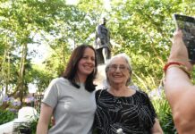 Vicente López: Soledad Martínez encabezó la reinauguración de la Plaza Vicente López y Planes en Olivos