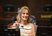 Malena Galmarini juró como senadora provincial