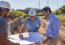 San Isidro: avanzan las obras de integración urbana en Boulogne que supervisó Ramón Lanús