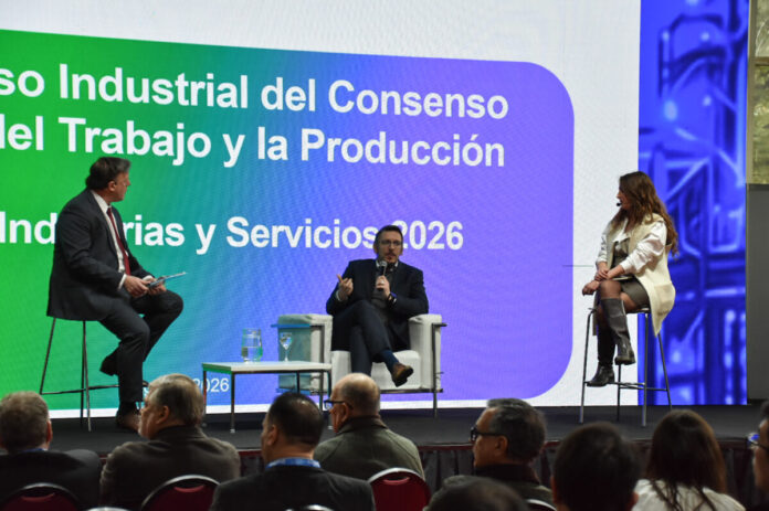 Juan Cuattromo Juan Cuattromo, presidente del Banco Provincia, durante el Congreso Industrial 2026