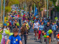 San Fernando: miles de vecinos participaron de la Bicicleteada Familiar