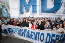 Kicillof participó de la quinta Marcha Federal Universitaria y cuestionó el ajuste de Milei
