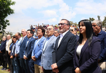 Malvinas: Nardini reunió a Espinoza y Garate y mostró respaldo político para su proyecto provincial